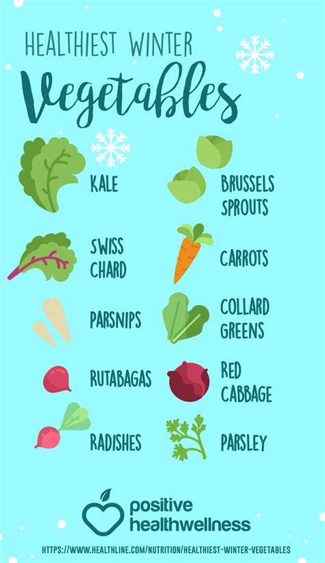 the 10 healthiest winter vegetables infographic positive health wellness
