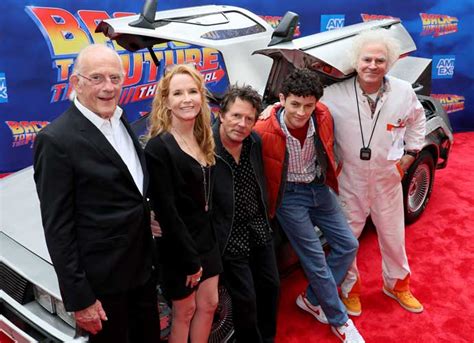 Michael J Fox Reunites With Lea Thompson And Christopher Lloyd For Back