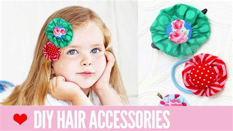 Diy Hair Accessories For Girls Hair Clips Youtube