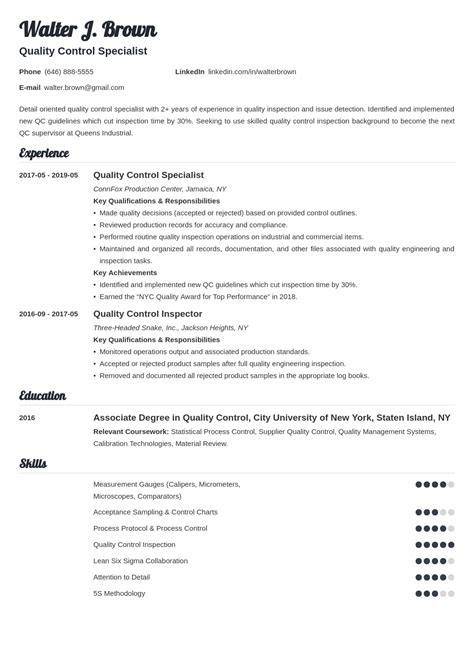 An important part of this department is a quality control inspector, whose main job is to make sure that all materials, supplies and procedures are in sync with quality assurance standards that have been set by the management. Medical Quality Assurance Inspector Resume - Quality Assurance Inspector Resume Sample Page 4 ...