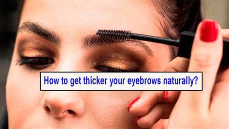 How To Get Thicker Your Eyebrows Naturally Yabibo