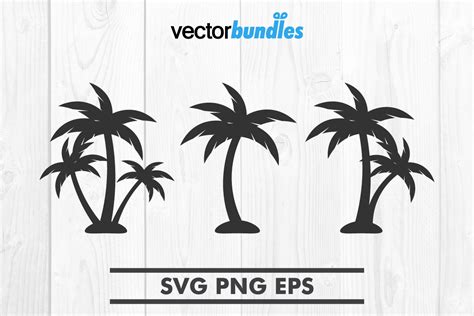 Palm Tree Clip Art Gráfico por vectorbundles Creative Fabrica