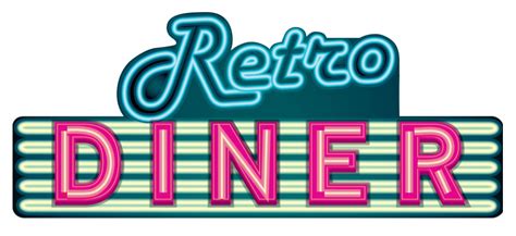 50s Retro Diner Sign Cardboard Cutout Standup Prop Dino Rentos