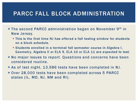 Parcc Update Nj State Board Of Education December 2 Ppt Download