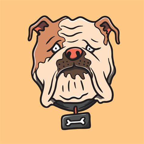 Hand Drawn Cute Bulldog Illustration 10170743 Vector Art At Vecteezy