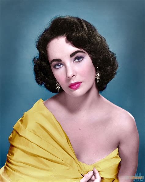 Elizabeth Taylor Colorized From A 1952 Photo Elizabeth Taylor Young Elizabeth Taylor