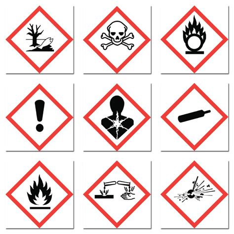 Hazard Symbols Chemical Labels Uk