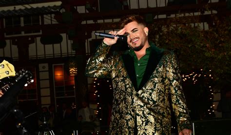 Adam Lambert Gives Surprise Performance At Toys For Tots Charity Event Adam Lambert Just