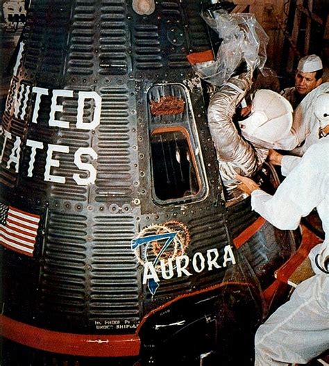 Scott Carpenter Is Helped Into His Aurora 7 Spacecraft For The Mercury