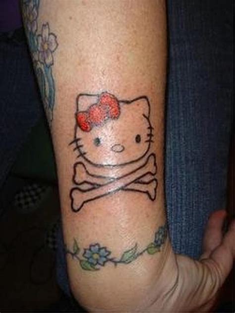 Cute Cat Tattoo Design On Arm Tattoos Book Hello Kitty Tattoos