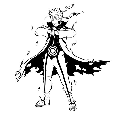 Master How To Draw Naruto In Kurama Mode SketchOk