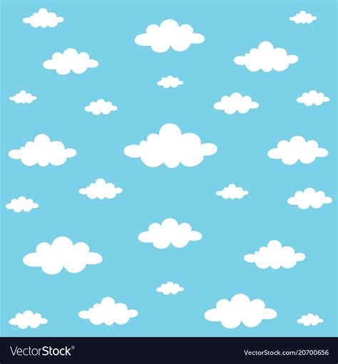 Clouds Background Royalty Free Vector Image Vectorstock