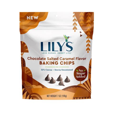 Lilys Chocolate Salted Caramel Baking Chips 7 Oz