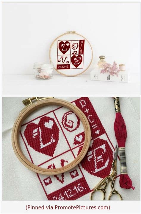 Browse by theme and level to find the design of your dreams! Love cross stitch pattern to DIY personalised gift for St ...