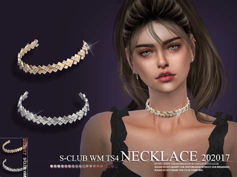 The Sims Resource Necklace 202017 By S Club • Sims 4 Downloads