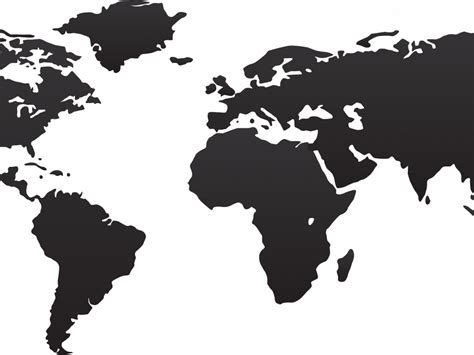 Free World Map Clip Art Black And White Download Free