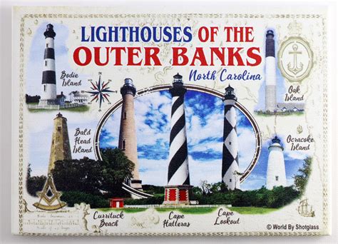 North Carolina Lighthouses Of Outer Banks Fridge Collector S Souvenir