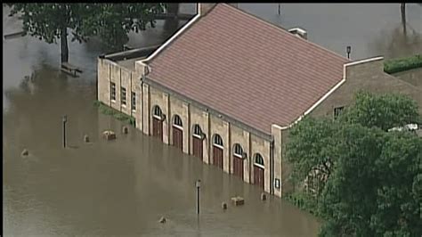 Aerial View Of Rising Flood Waters In Minnesota Video On
