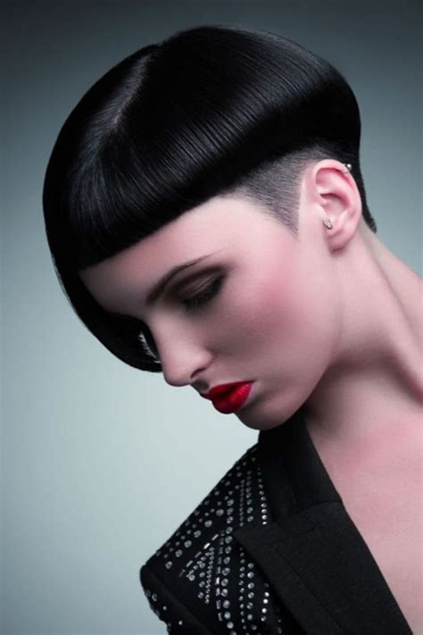 Straight blonde trendy hairstyles 2021. Undercut Asymmetrical Short Bob Haircut 2020 - 2021 ...