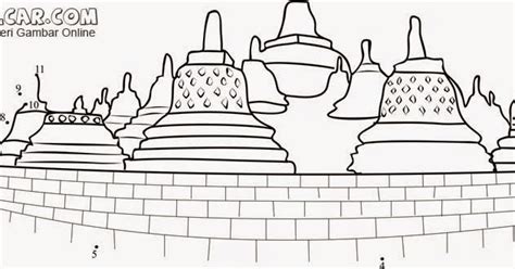 Gambar Mewarnai Candi Borobudur Candi Prambanan Dll Modelrumahmucom