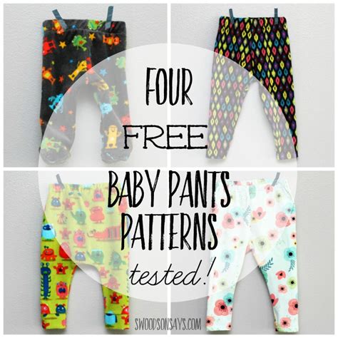 4 Free Baby Pants Sewing Patterns Tested