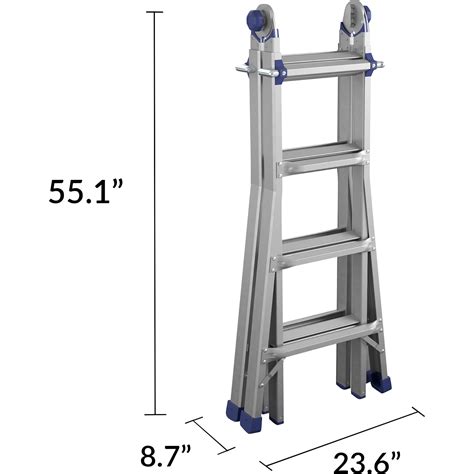 Cosco Articulating Multi Position Ladder 18ft Model 20918t1asn