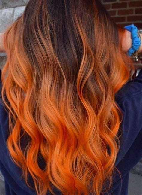 Dunkle Haar Orange Ombre Hair 12 Revolutionary Ideas To Rock