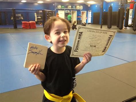 Congrats To Captain Conner On Your Belt Advancement To Yellow Belt On