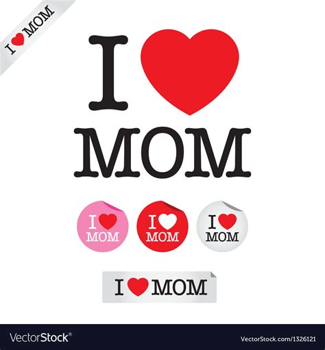Download Happy mothers day i love mom Royalty Free Vector Image