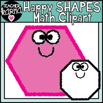 Math Shapes Geometry Clipart By Teacher Karma Tpt