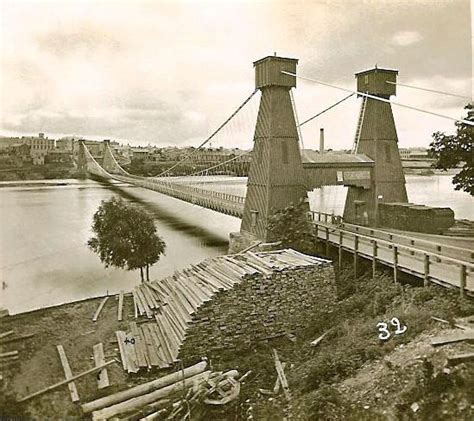 First Suspension Bridge Minneapolis Minnesota 1855 Minneapolis