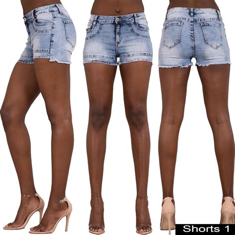 nouveau short femme en denim bleu taille haute déchiré pantalon chaud sexy jeans 6 22 ebay