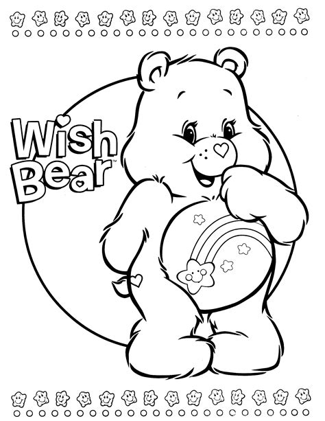 Care Bear Coloring Pages To Download And Print For Free