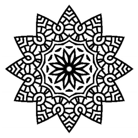 Mandalas Con Estrellas Para Colorear Tatuar Dibujar Imprimir Mandalas