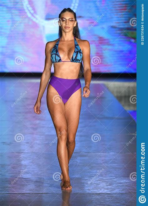 A Model Walks The Runway For Tamarindo Show Editorial Stock Image