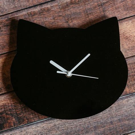 Exclusive Design Sleek Cat Wall Clock To Make Sure You Are Purrfectly