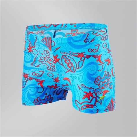 Speedo Boys Seasquad Allover Aquashort Pool Sport Shop