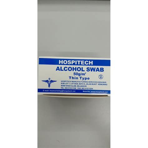 Ditto for any other structural proteins or enzymes. Hospitech Alcohol Swab 100pcs (70% Isopropyl Alcohol, To ...