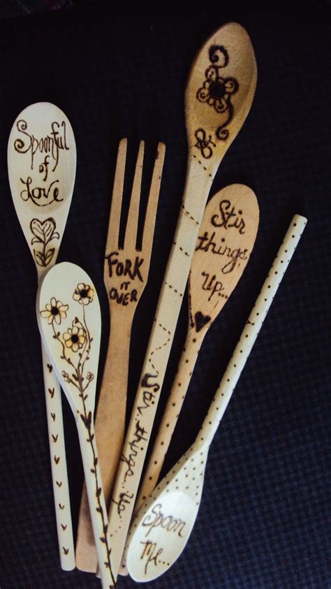 Some Of My Own Spoons Wood Burning Crafts Wood Burning Patterns Wood