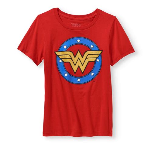 Dc Comics Wonder Woman Logo Graphic T Shirt Little Girls And Big Girls