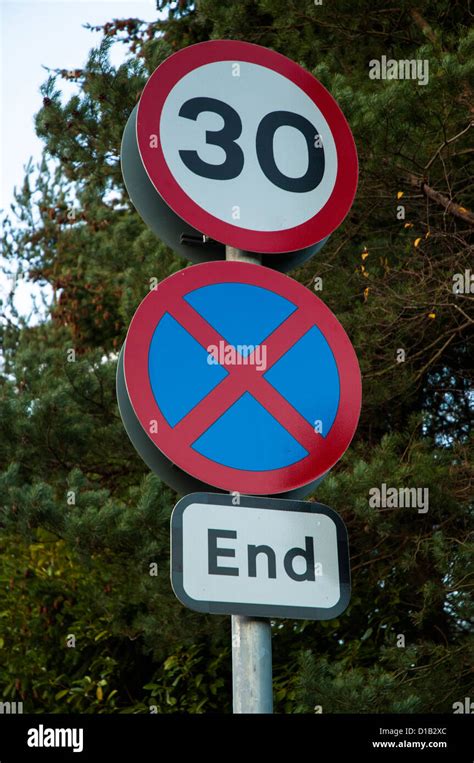 End Speed Restriction Traffic Sign Hi Res Stock Photography And Images