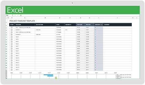 Free Excel Spreadsheet Templates For Project Management Spreadsheet