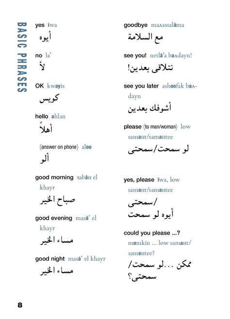 Egyptian Arabic Dicionary Phrasebook Arabic Phrases Arabic Dialects