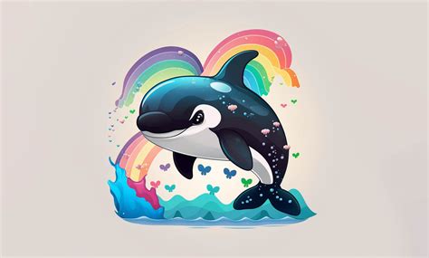 Cute Orca Kawaii Clipart Graphic By Poster Boutique · Creative Fabrica