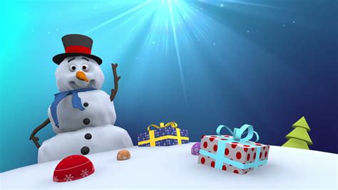 Snowman And Ts Loop Stock Footage Video 100 Royalty Free 1775666