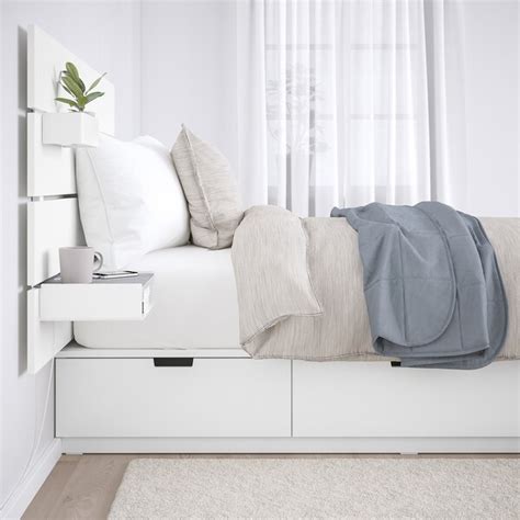 Ikea bett malm bettkasten dottaptop. NORDLI Bettgestell mit Kopfteil und Aufb. - weiß - IKEA ...