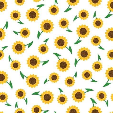 Sunflower Seamless Pattern Vectors Photos And Psd Files Free Download