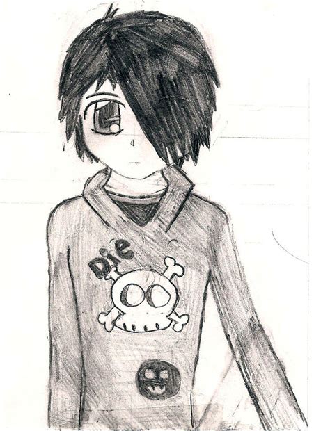 Random Anime Goth Boy By Evelynthevampire On Deviantart