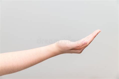 Hand With Open Palm Facing Up Stock Image Image Of Lend Human 35160385