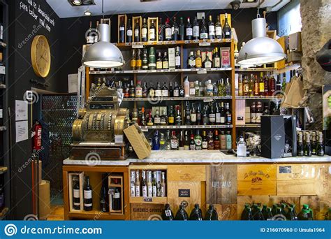 Shelves With Various Of Wines In A Liquor Store Editorial Image Image